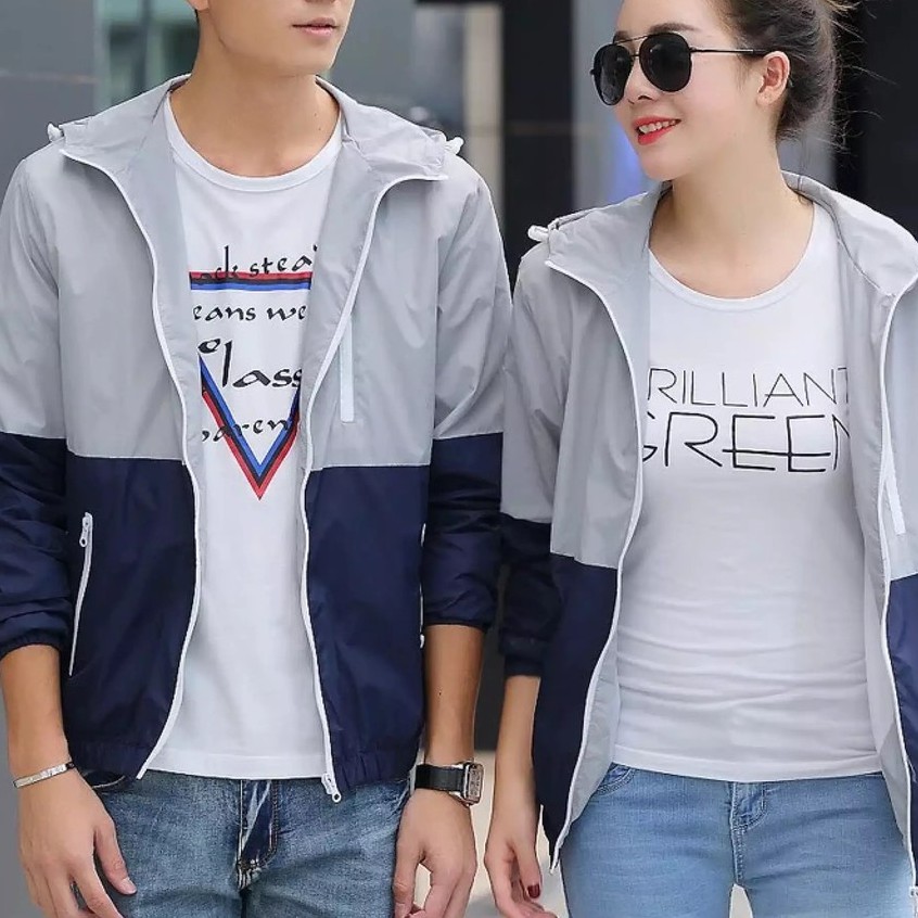 Áo Khoác Dù Nam 2 lớp màu xám xanh Muradfashion, Áo Khoác Nam mẫu mới hot trend 2021 NT7915