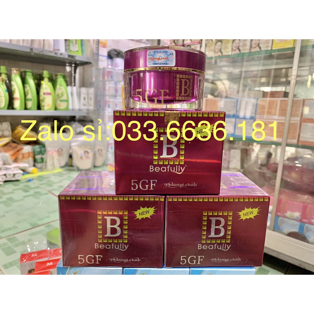 [chính hãng-giá sỉ] kem 5GF Beafully hết nám-giúp trắng da-giữ ẩm-chống nắng hủ 30G (ban đêm)