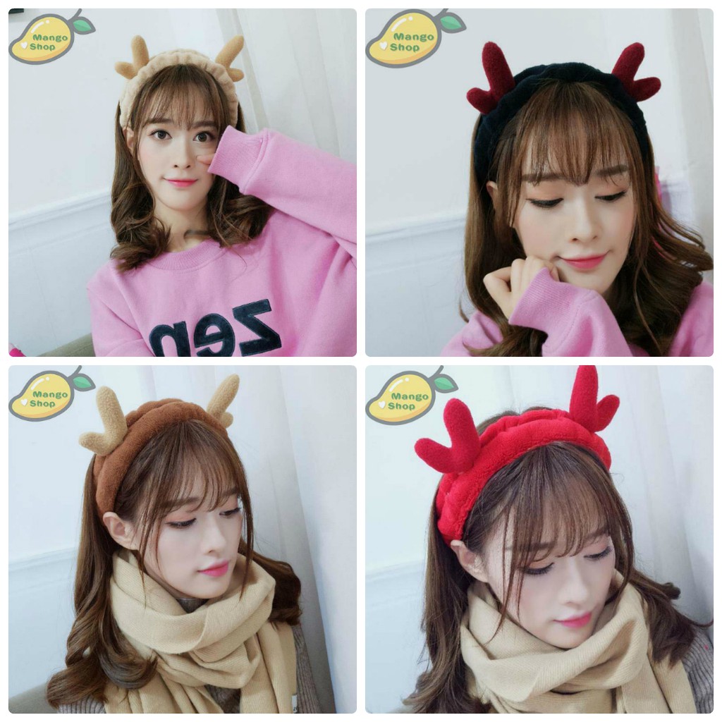 Băng đô sừng nai bắn tim cute