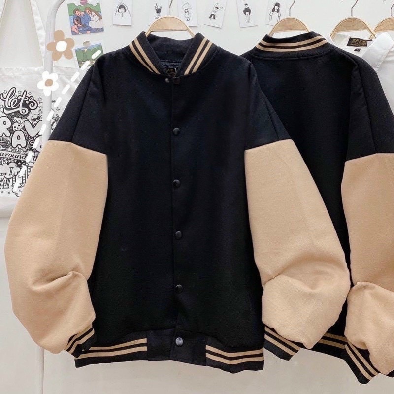 Áo khoác bomber unisex nam nữ/ Áo khoác bóng chày