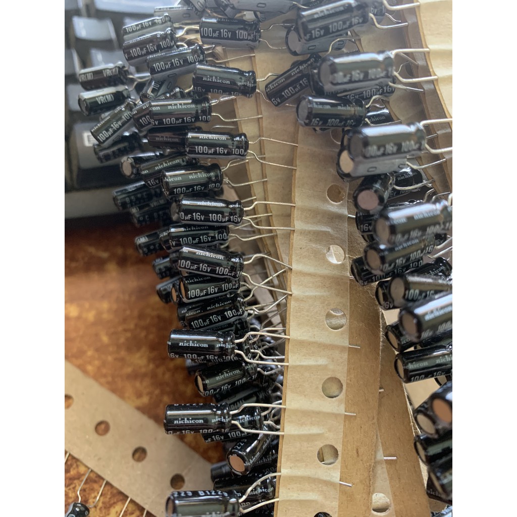 Tụ hóa 16V 100uf hàng mới ( Set 10 cái )