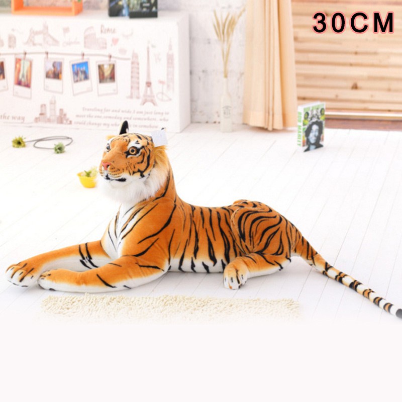 Cute Simulated Small Stuffed Toy Animals Tiger Calf Plush for Kids Birthdays