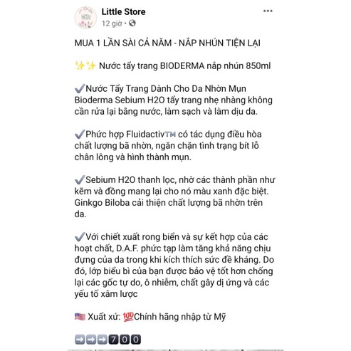 Dung dịch tẩy trang 850ml | BigBuy360 - bigbuy360.vn