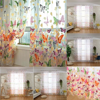 Màn treo cửa hình bướm nhiều màu (100x270 cm)