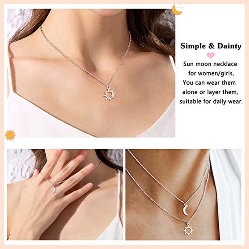 Vòng cổ Thẻ Bài 3 Lớp Bằng Thép Không Gỉ Âu Mỹ Sáng Tạo Cho Nữ