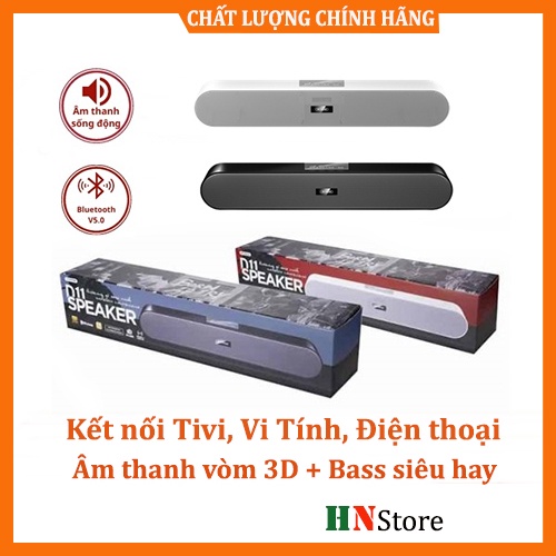 Loa Bluetooth Máy Vi Tính, Tivi, Điện Thoại WK Design D11 Âm Thanh Vòm 3D Nghe Nhạc, Xem Phim Cực Hay