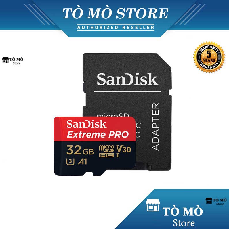 Thẻ nhớ MicroSD SanDisk Extreme Pro 32GB A1 U3 - BH 5 năm