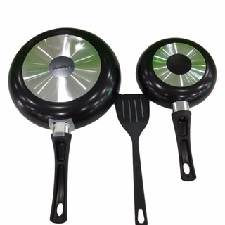 [TẶNG VÁ NHỰA] Set 2 Chảo Chống Dính Vân Đá KANGAROO 18cm - 26cm