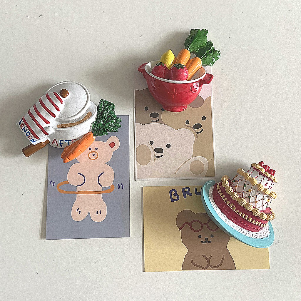 Nam châm hít dán dính tủ lạnh trang trí phong cách Châu Âu