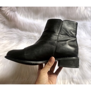 💚👢 (Giày si nữ hiệu vintage- secondhand) Giày bốt da nữ hiệu Nhật•