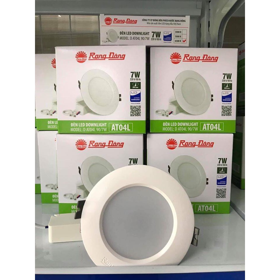 Gía siêu rẻ_Đèn led âm trần downlight chính hãng Rạng đông D AT04L 90/7W