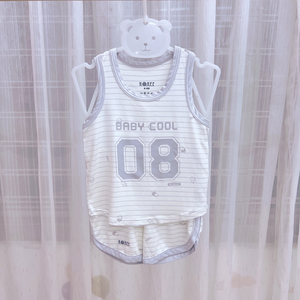 Bộ Ba Lỗ thể thao Bamboo cho bé từ 6 tháng đến 18 tháng