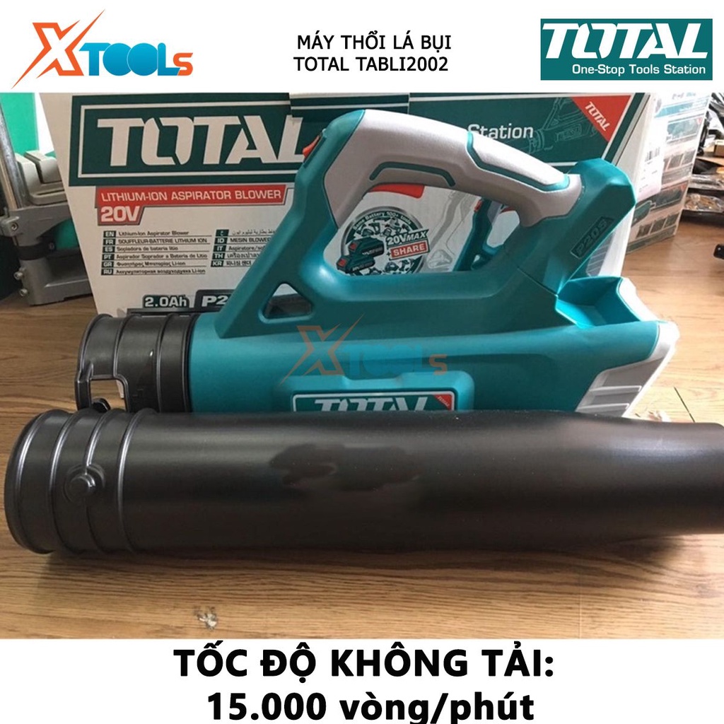 Máy thổi bụi dùng pin Total TABLI2002 máy thổi lá cầm tay Điện thế pin 20V loại cầm tay, tiện dụng [XSAFE][XTOOL]