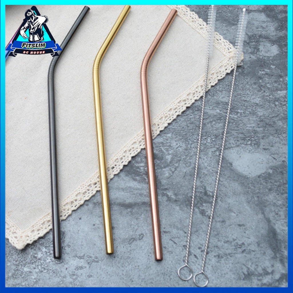 Bàn chải làm sạch ống hút cỡ nhỏ bằng thép không gỉ