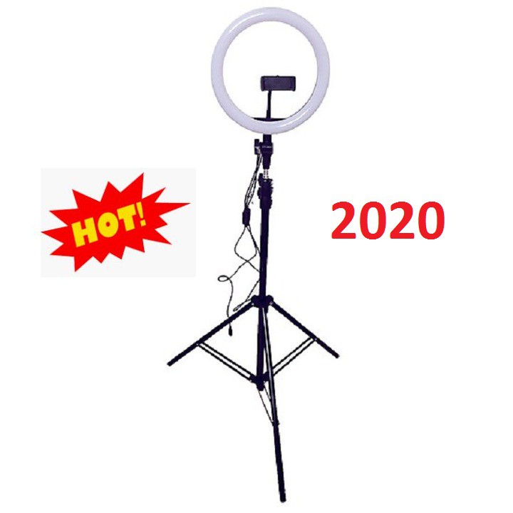 Đèn Livestream Size 26cm 3 Chế Độ Sáng , Đèn Makeup - Đèn Chụp Ảnh 26cm - Kèm Chân Đèn Cao - Bảo Hành 6 Tháng