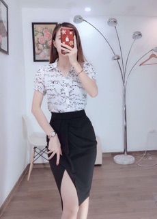 Áo sơ mi cộc tay nữ