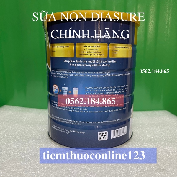 Sữa non Diasure [Chụp Thật Chính Hãng] - Dinh dưỡng cho người tiểu đường -ổn định đường huyết