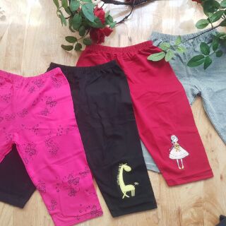 Quần legging lửng bé từ 24kg đến 48kg