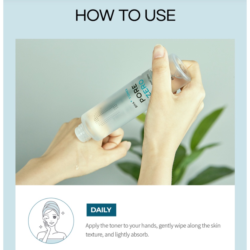 Nước hoa hồng tẩy tế bào chết làm sạch da, giảm bã nhờn và se khít lỗ chân lông Be The Skin BHA+ PORE ZERO Toner 150ml