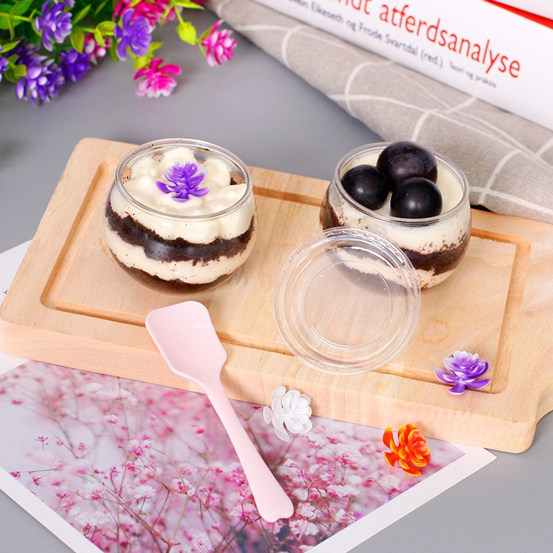 Cốc Gỗ Làm Kem / Bánh Tiện Lợi