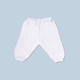 Set 3 Quần Sơ Sinh Dài Rã Đáy Trắng Miomio, Cho Bé Trai Bé Gái (Từ 0-12 tháng), Vải Cotton