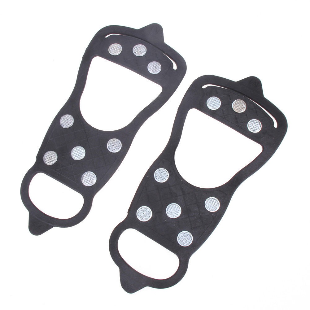 Non-slip Shoes Cover Ice Grippe Anti-slip Crampons Elastic Latex 8 Teeth Sport Goods