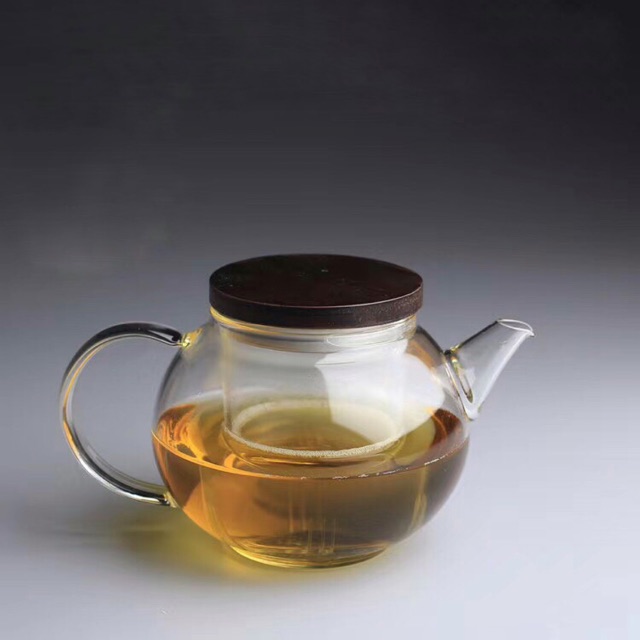Ấm thuỷ tinh nắp gỗ tre 700ml