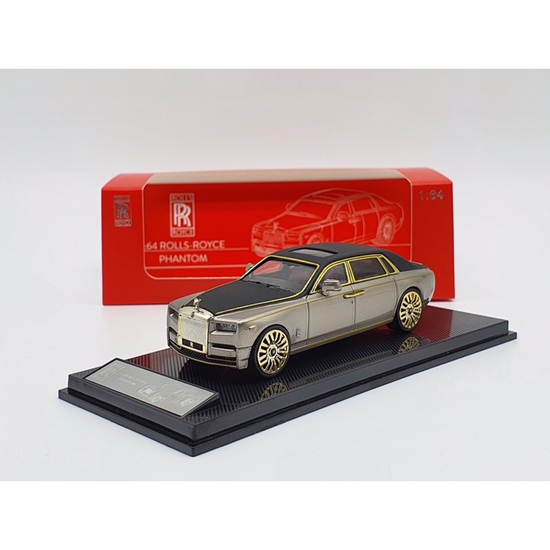 Xe Mô Hình Rolls-Royce Phantom 1:64 Collector's Model (Nâu Mui Đen Viền Vàng)