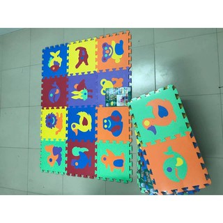 12 miếng thảm xốp Âu Lạc ghép chữ cho bé yêu