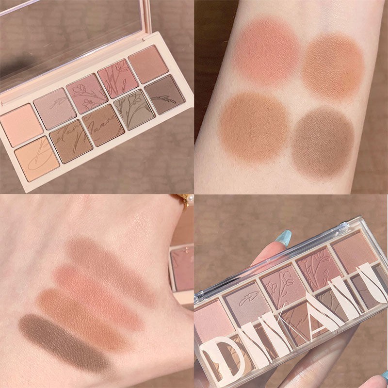 Bảng phấn mắt nhũ lì Dikalu Autumn Breeze 10 ô Sena Beauty | BigBuy360 - bigbuy360.vn