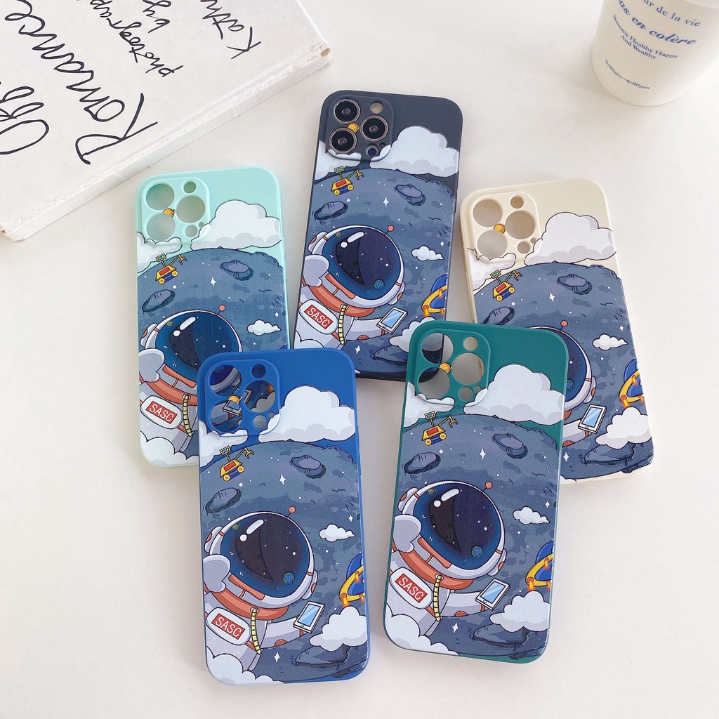 Ốp Điện Thoại Trong Suốt In Hình Phi Hành Gia Cho Iphone7Pxsmax iPhone11 iPhone11 Iphone7P iPhoneXR iPhone8p