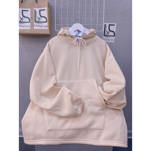 Áo hoodie basic 801 LylyshopUnisex, kiểu áo nỉ sweater có mũ rộng ovesize form rộng trơn màu basic có túi rộng | BigBuy360 - bigbuy360.vn