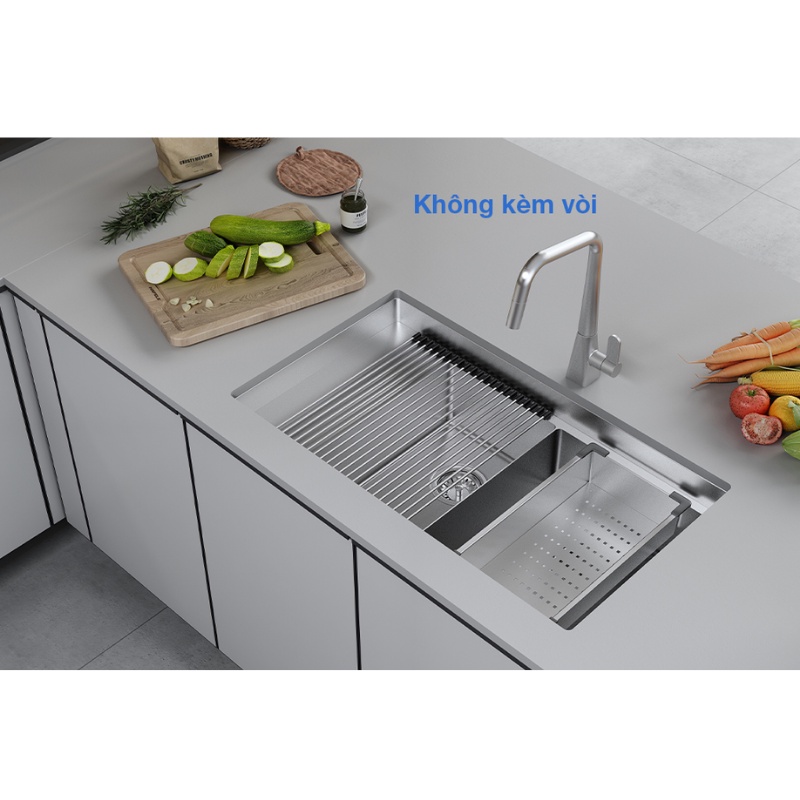 Chậu Rửa Chén 2 Ngăn Inox Hafele HS21-SSD2S90M 567.94.040 - Có Cánh - Độ Dày 1mm