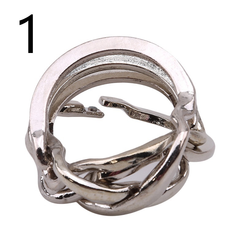 Đồ chơi giải đố ổ khóa hình vuông thử thách IQ bằng hợp kim cho trẻ em/người lớn