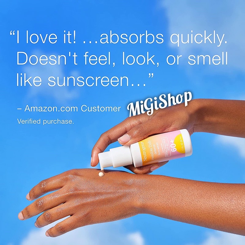 Tinh Chất Chống Nắng Cho Da Mặt Neutrogena Invisible Daily Defense Face Serum Sunscreen SPF60+ 50ml