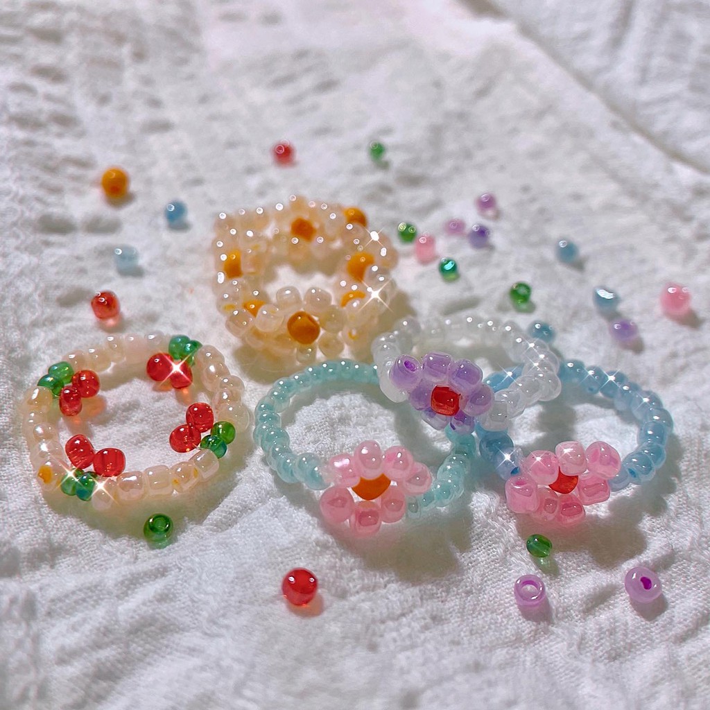 nhẫn hạt cườm summer rings