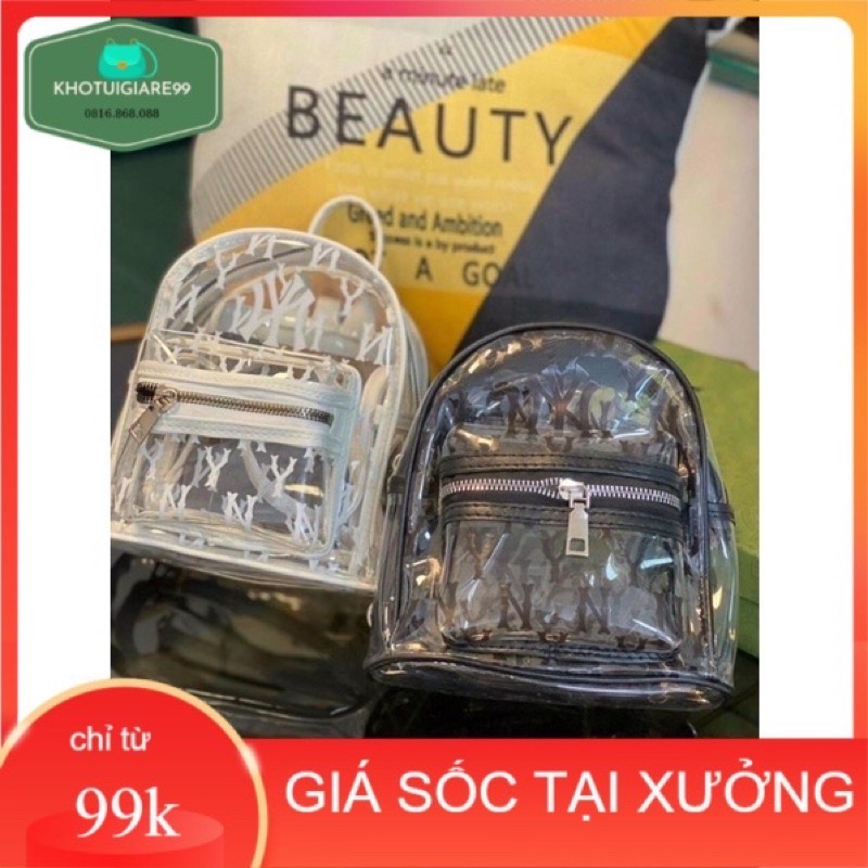 Balo mini Ny trong suốt