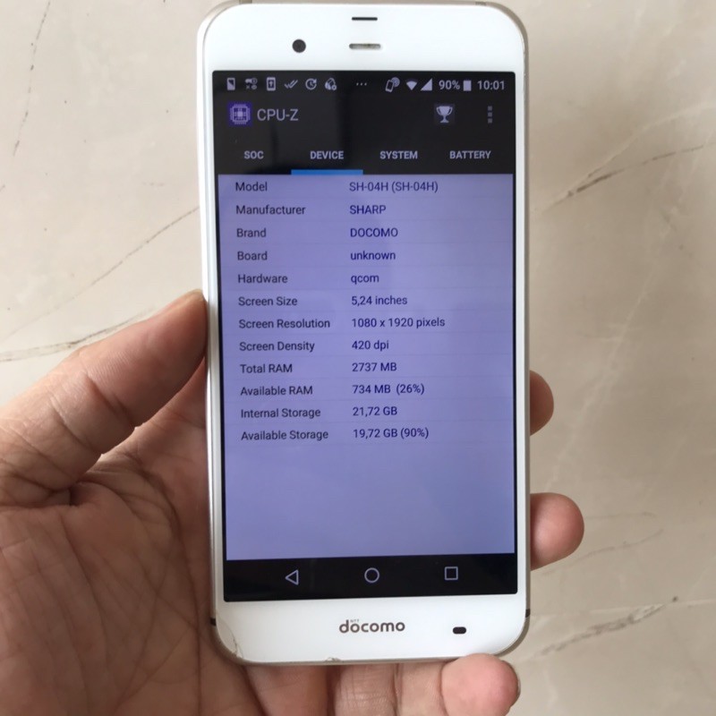 điện thoại nội địa Nhật Sharp SH-04H 5.2 inch snapdragon 820  ram 3Gb+32Gb | BigBuy360 - bigbuy360.vn