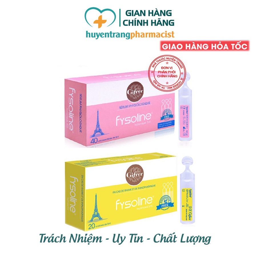 Nước Muối Sinh Lý Pháp Fysoline - An Toàn Cho Trẻ Sơ Sinh