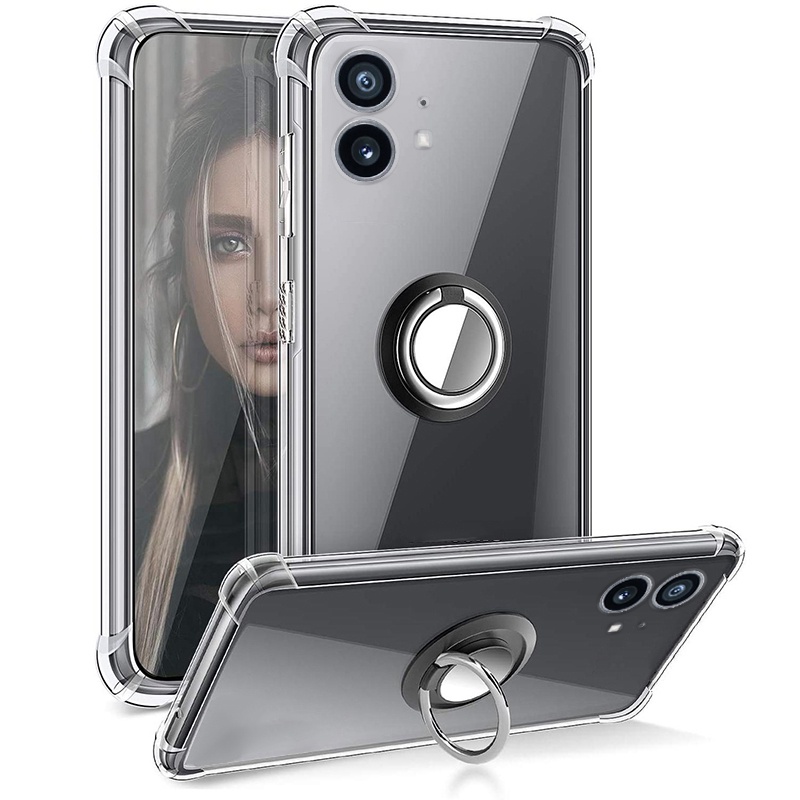 Ốp Điện Thoại Dẻo Trong Suốt Có Túi Khí Chống Sốc & Giá Đỡ Từ Tính Nothing Phone 1