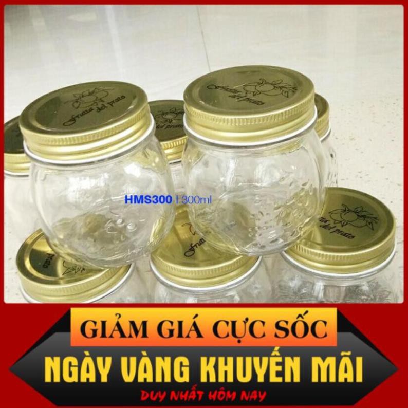 [CHẤT LƯỢNG UY TÍN] Hũ Thủy Tinh Mason Nắp Vặn Nhôm 1000ml | 500ml | 300ml | BigBuy360 - bigbuy360.vn
