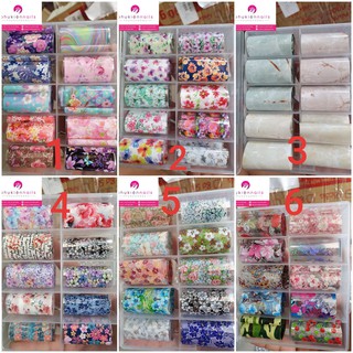 Foil Hoa Trang Trí Móng Nghệ Thuật