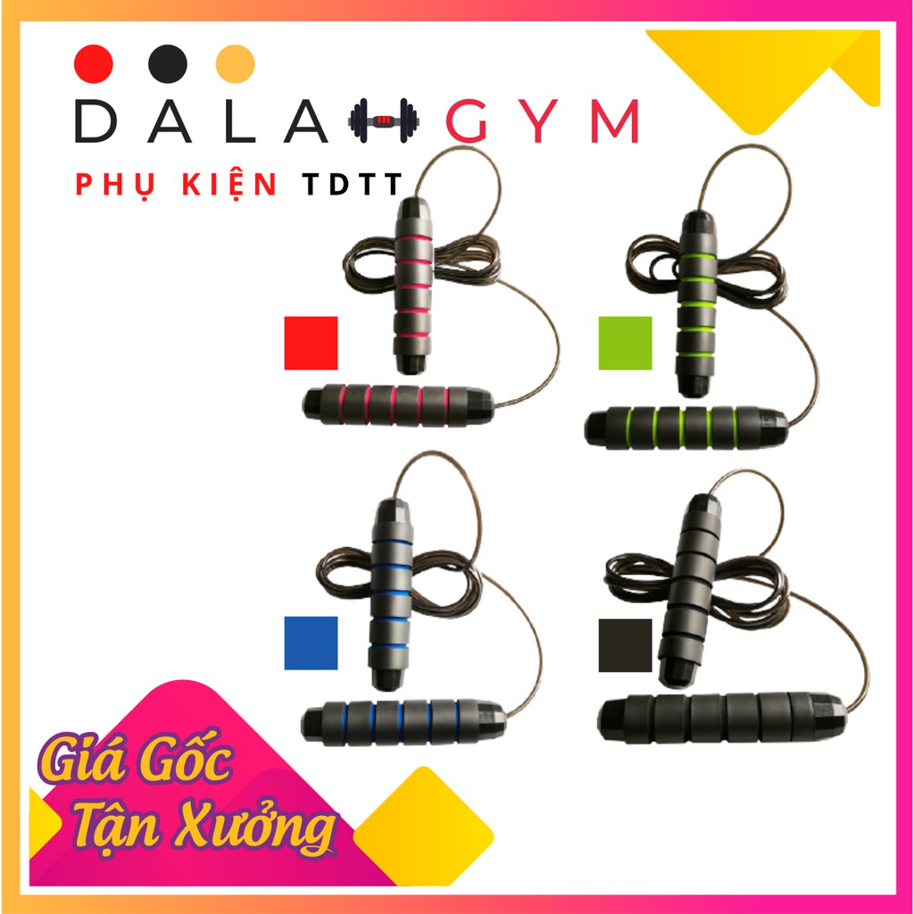 Dây Nhảy Tập Thể Dục Thể Thao, Dây Nhảy MUAY, BOXING Lõi Thép Cao Cấp 2,7m Siêu Rẻ Siêu Bền Có Thể Cắt Bớt Dây TT04