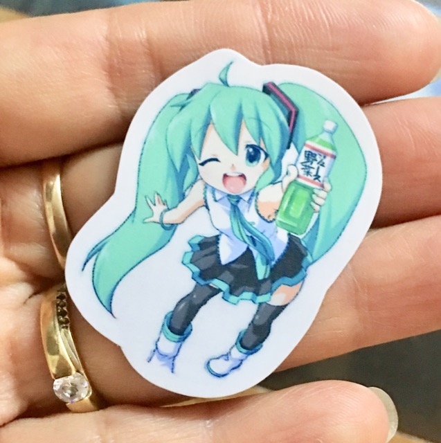 Ảnh sticker miku bóc dán combo 30-60 cái nhiều mẫu khác nhau