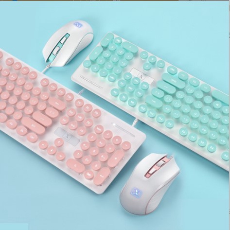 Bộ bàn phím giả cơ Tiroshi N518, combo chuột gaming và bàn phím dành cho máy tính bàn và laptop có chế độ led