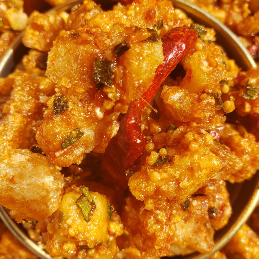 [Mã 77FMCGSALE1 giảm 10% đơn 250K] Tóp Mỡ Liền Da Sốt Mắm Hành Lon 100Gram | BigBuy360 - bigbuy360.vn