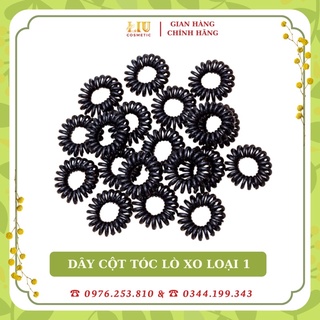 DÂY CỘT TÓC LÒ XO ĐEN LỚN - THUN CỘT TÓC
