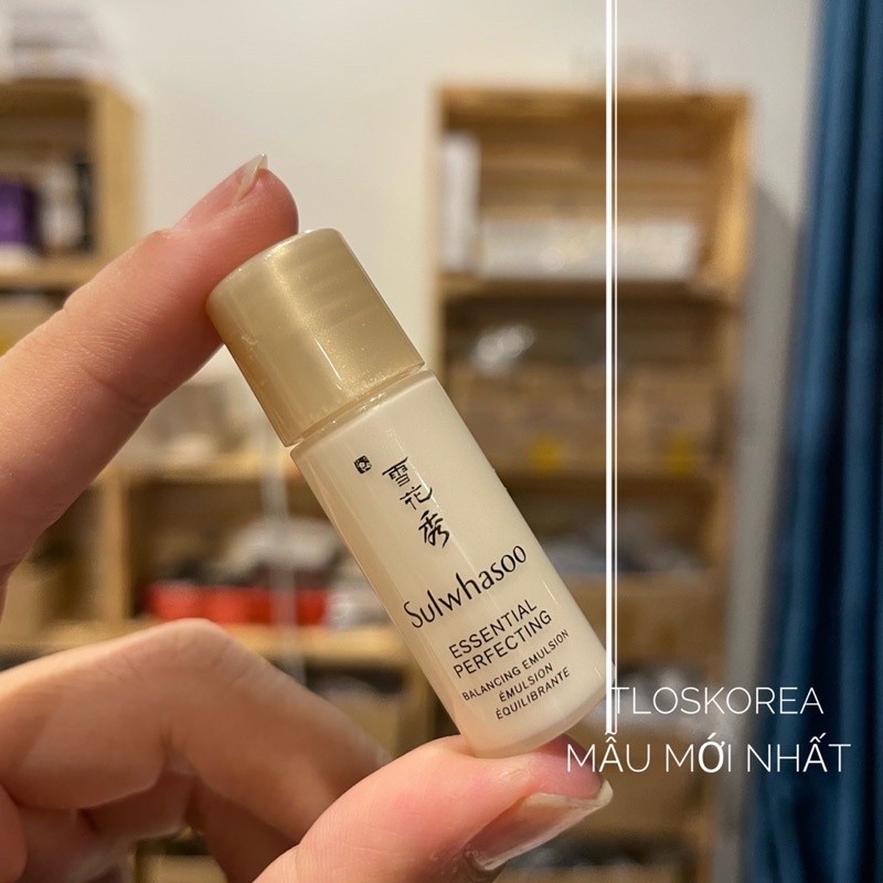 [Mẫu Mới Nhất] Sữa Dưỡng Sulwhasoo Cơ Bản Cho Da Nhạy Cảm/ Khóa Ẩm Sulwhasoo  Essential Emulsion  Perfecting 5Ml