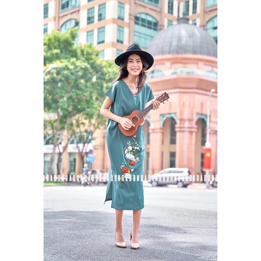 Đầm xanh của Ngado 99%💋💋💋