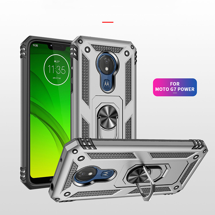 Ốp Lưng Có Vòng Nhẫn Nam Châm Đỡ Điện Thoại Cho Motorola Moto G6 G7 Plus / G7 Power / G7 Play / Moto E6 / E6 Plus / E6 Play